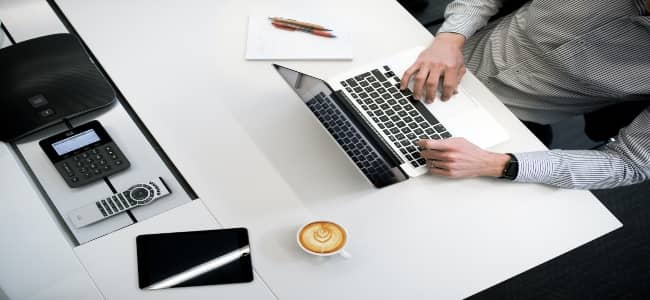 business insurance office desk